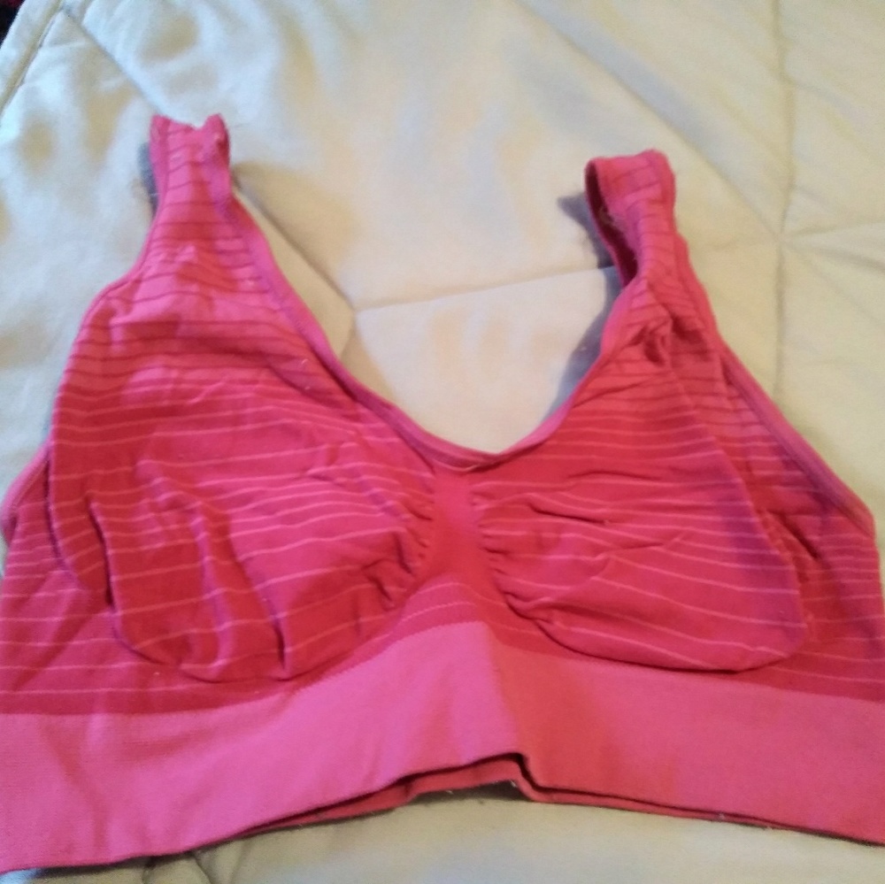 Reddish pink sport bra